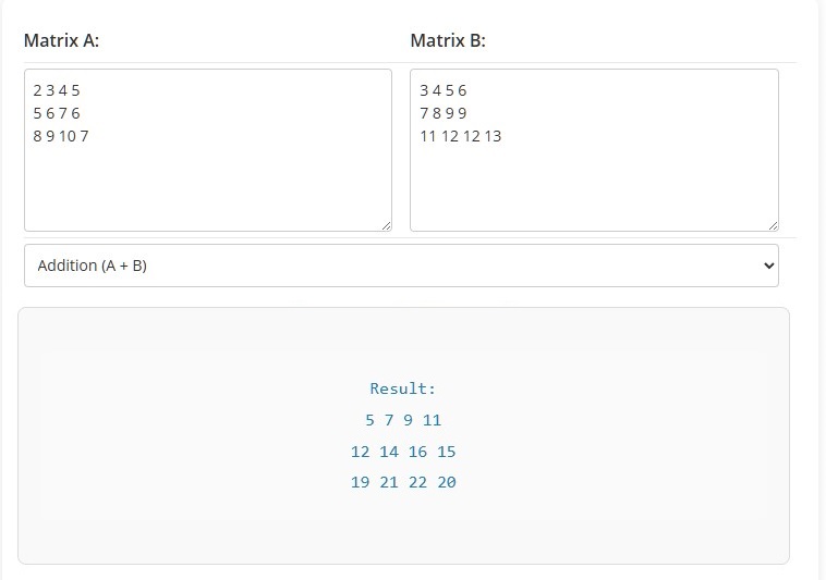 Matrix Calculator